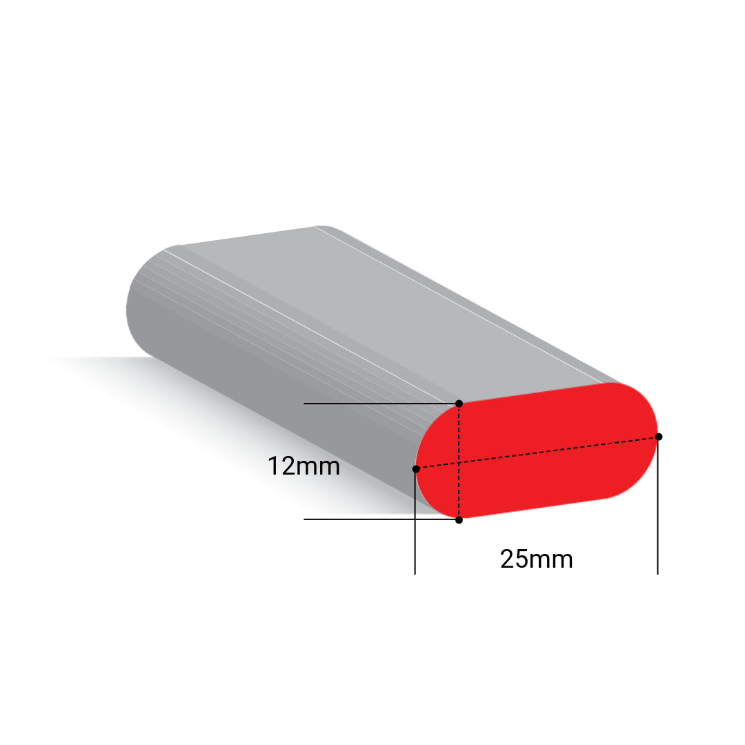 Plano BR 25X12mm